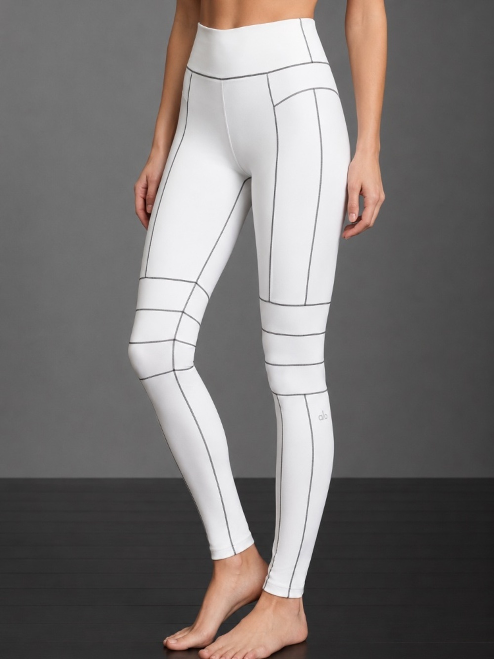 Alo Yoga Endurance High-Waist Leggings White/Black Size XS | Rare Limited Editio